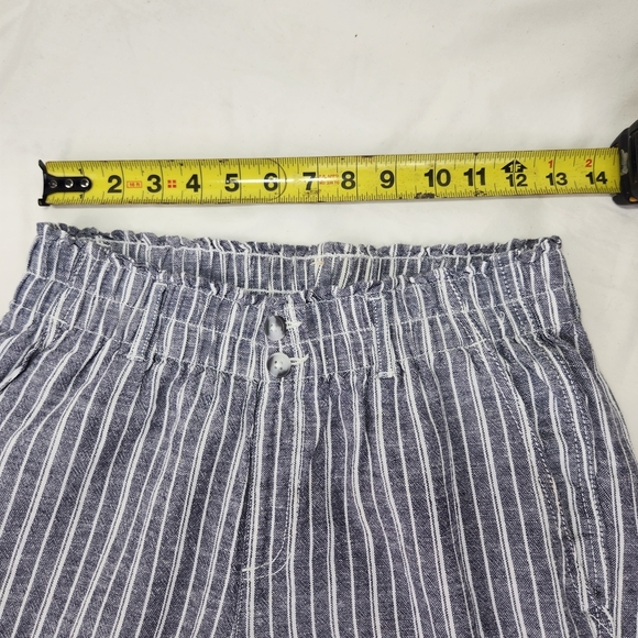 Briggs New York Blue Striped Linen Blend Pants Small - Picture 10 of 13